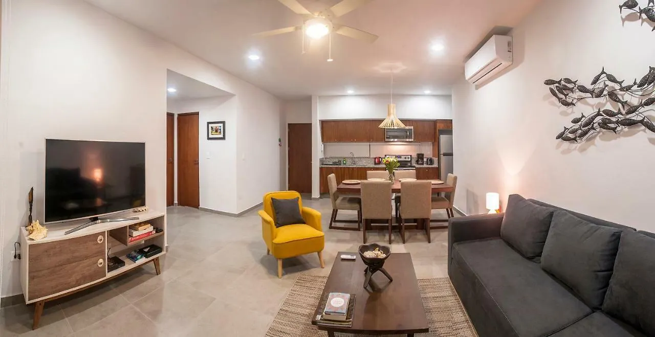 Apartment Gulliver Condo - Free Beach Club Access & Bikes Tulum Mexico